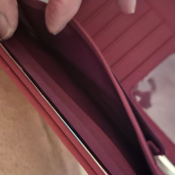 Vintage Alabama wallet/card holder. Snap closure. Crimson. - Picture 7 of 10